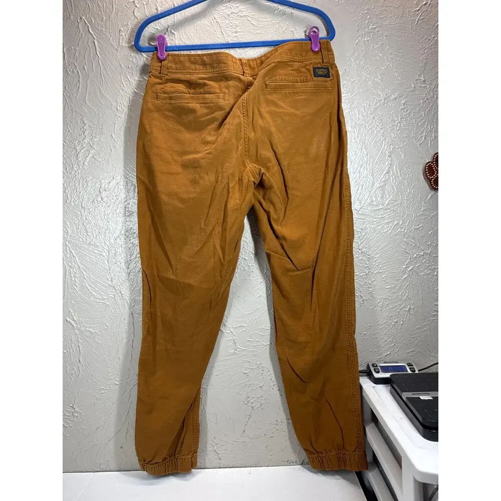 REI Co-op Pants 34x32 Burnt Trailsmith‎ Rust Canvas Hiking Outdoor Jogger Pants